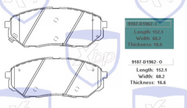 past. freno xtender (d) sorento (15 )
