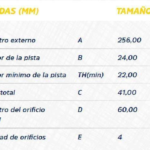 discos freno hf 256 mm chevrolet aveo bd 4908 1.6 08 18 family 1.5 10 19 chevytaxi 12 16 (v d)