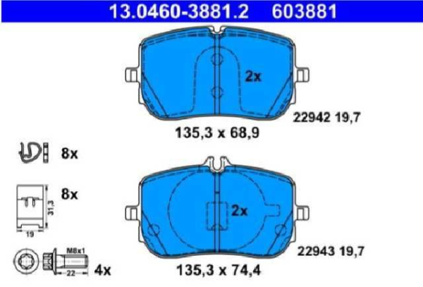 past. freno ate c118 cla 1824 w177 clase a 1824 gla glb 1924 gla 200