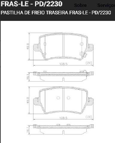 past freno frasle p territory  tiggo 7 tiggo 8 18 jetour x70 dashing jac js4