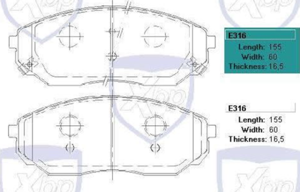 past. freno xtender (d) sorento ( 11) sp1153