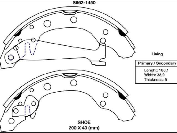 zapata de freno xtender gol golf 92 99 jettai ii iii 92 99