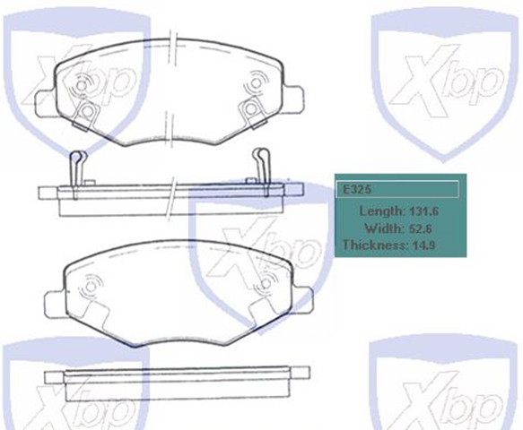 past. freno xtender (d) 132mm cinascar wuling chery sp2092