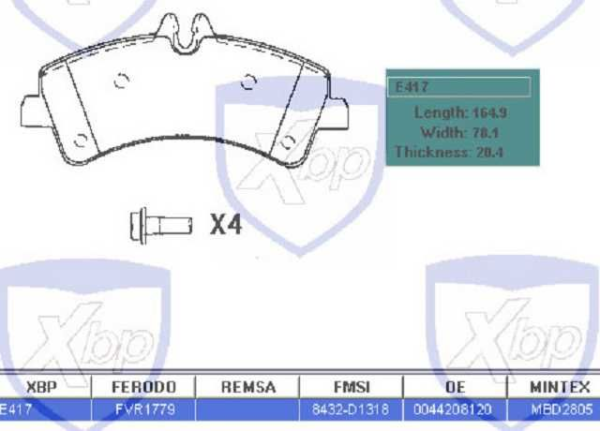 past. freno xtender (p) crafter 30 35 50 motor 2.0 2.5 sprinter