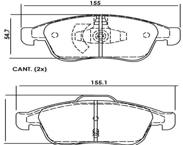 past. freno xtender (d) duster 2.0