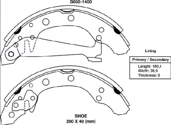 zapata de freno xtender gol golf 92 99 jettai ii iii 92 99