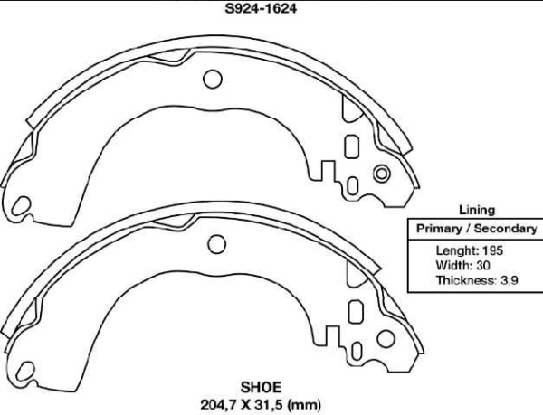 zapata freno xtender nisan tiida