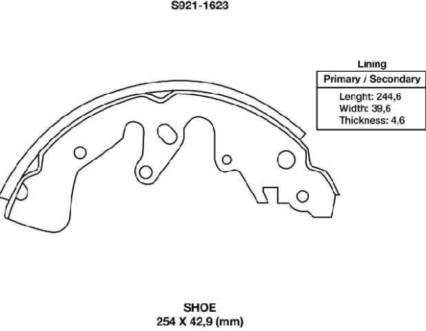 zapata freno mano xtender 