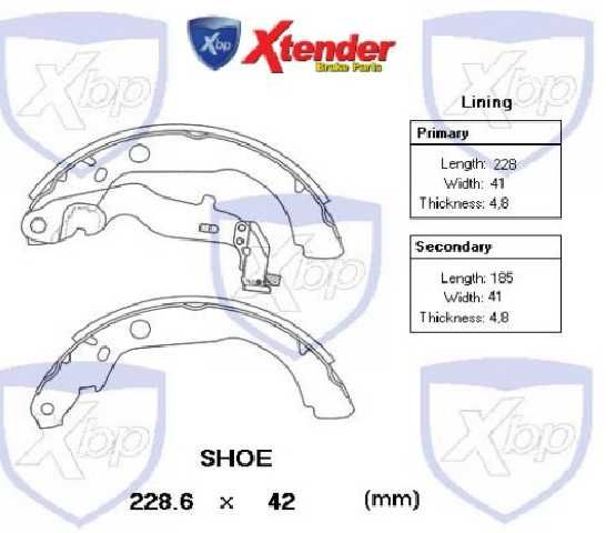 zapata de freno xtender duster 4x2