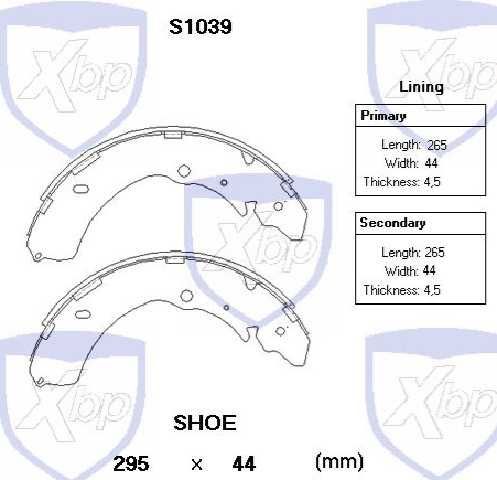 zapata de freno luv d max 4x4 3.0 (05 09) (1.3/14x