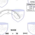 zapata freno brake pack (del)(post) isuzu nhr xbs 668