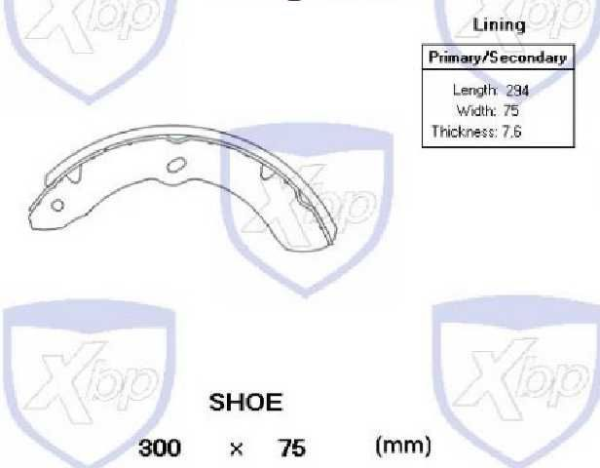 zapata freno brake pack (del)(post) isuzu nhr xbs 668