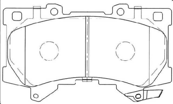 PAST. FRENO DFC TOYOTA LAND CRUISER PRADO 2026