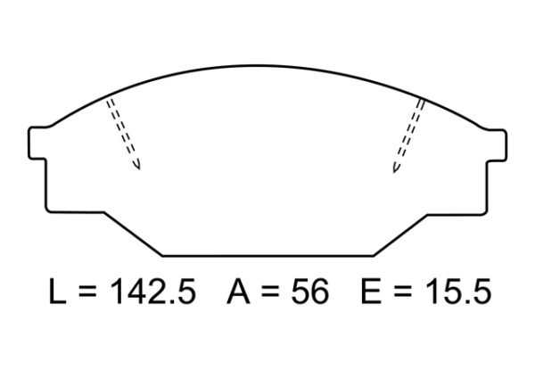 past. freno xtender (d) hiace( 05) hilux 4x2
