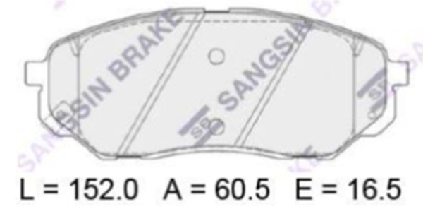 past. freno sangsin sorento (15 ) d1962 9187