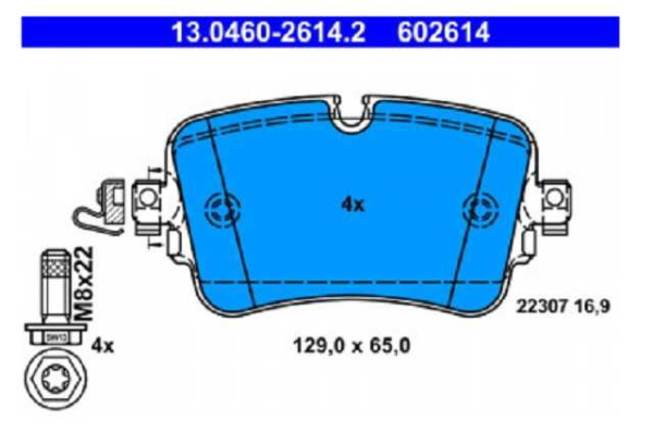 past. freno ate (p) a6 (18 ) q7 3.0 tdi (15 19) q8 (18 )