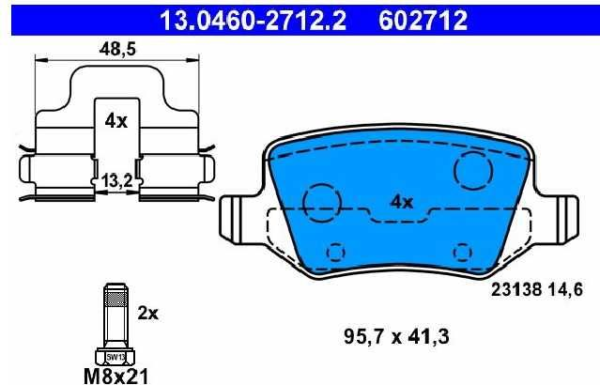 past. freno ate (p) w169 w245 clase a clase b