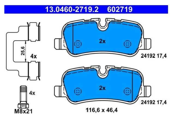past. freno ate (p) land rover discovery iii (04 09) range rover iii (05 12)