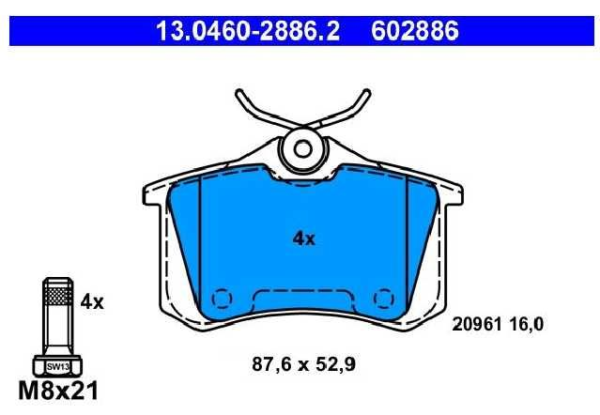 past. freno ate (p) bora golf iv polo