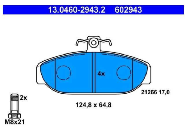 past. freno ate (d) volvo 740(85 92) 760(84 90) 940(90 94)