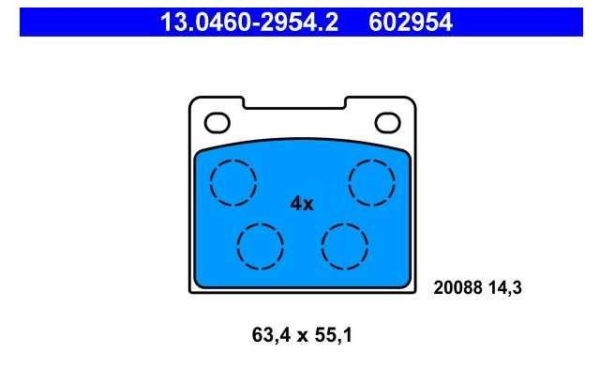 past. freno ate (p) volvo 140 240(74 91) 260