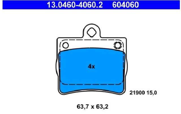 past. freno ate (p) w202 clase c
