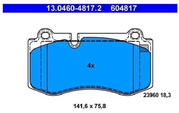 past. freno ate (d) w221 clase r230