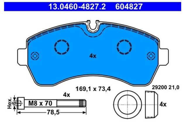 past. freno ate (d) sprinter serie 4 y 5 crafter 30 35 50 motor 2.0
