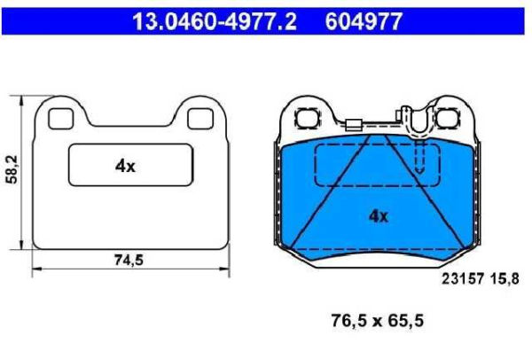 past. freno ate (p) ml320 ml400 ml55 amg w163 clase m