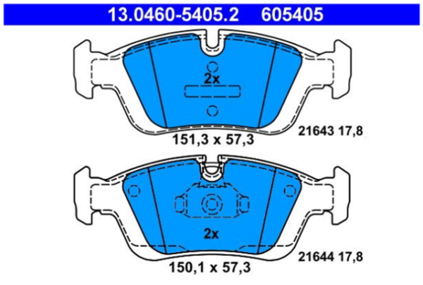 past. freno ate bmw (d) e36(91 00) serie 3 e46(98 ) serie 3 z3(95 02) 318i