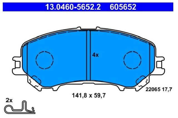 past. freno ate (d) qashqai ii j11 rogue (2 filas de asientos) (14 17)