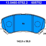 past. freno ate (d) nissan qashqai xtrail t31
