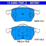 past. freno ate (d) a3 (98 ) bora golf iv (07 ) passat