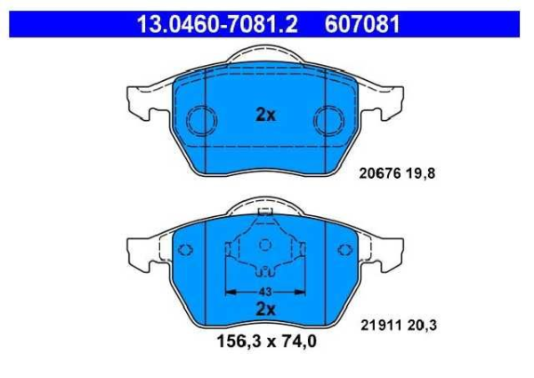 past. freno ate (d) a3 (98 ) bora golf iv (07 ) passat