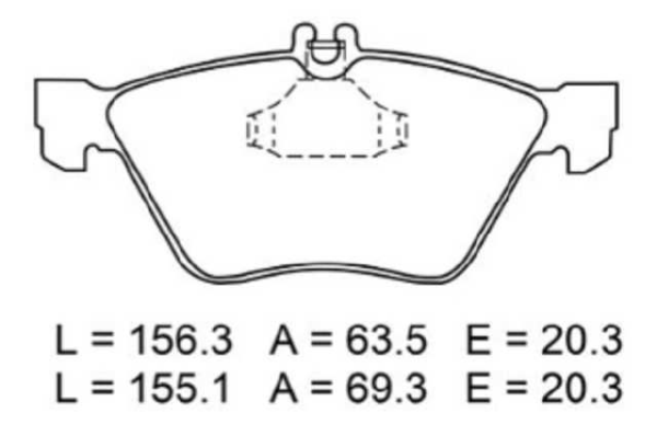 past. freno ate (d) c208 clk w210 clase e