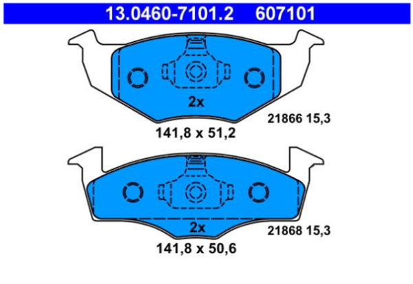past. freno ate (d) vw gol 1.6 (09 11) polo