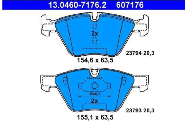 past. freno ate (d) e60 e61