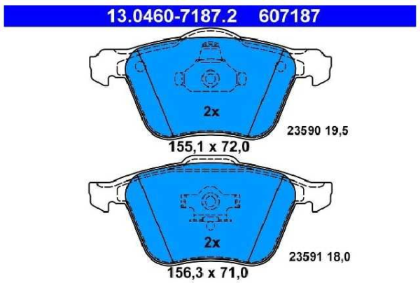 past. freno ate (d) s60 s70 s80 v70 xc90