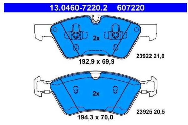 past. freno ate (d) w164 clase m