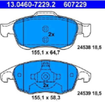 past. freno ate (d) citroen c4 ii (b7) berlingo b9 xsa picasso ii