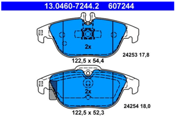 past. freno ate mercedes (p) w204 clase c c207 clase e