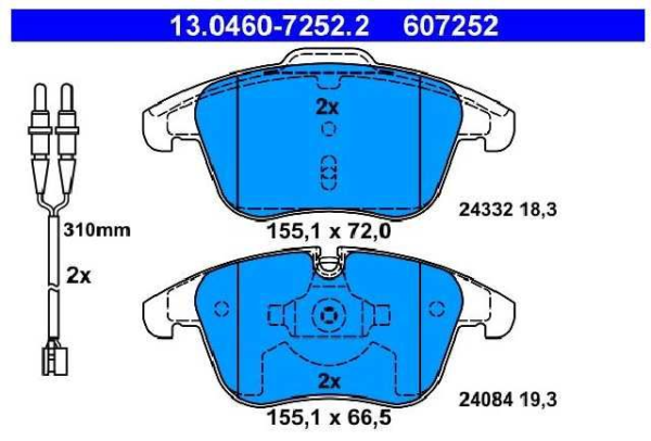 past. freno ate citroen c5 peugeot 407