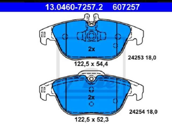 past. freno ate (p) w207 clase e a207 clase e x204 clase glk
