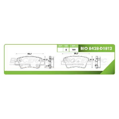 PAST. FRENO RAYBESTOS SPORTAGE R GT LINE (P)