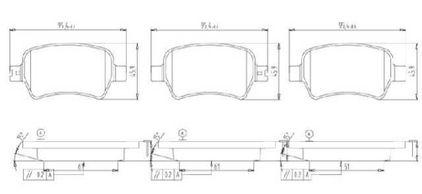 PASTILLAS DE FRENO (P) DFKS GLORY 560 1.8L D2293
