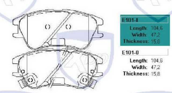 PAST. FRENO XTENDER (D) ATOS NEW