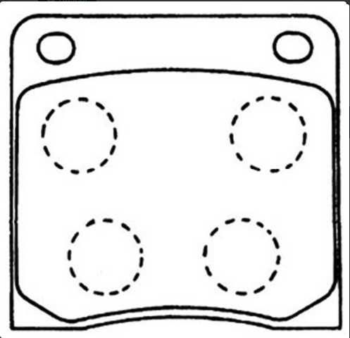 PAST. FRENO ITALBRAKE DATSUN 120Y