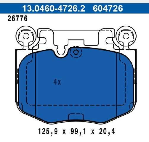 PAST FRENO ATE BMW M340I XDRIVE 