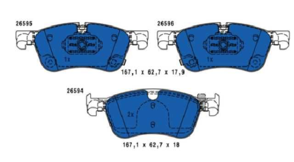 PAST. FRENO XTENDER QASHQAI J12