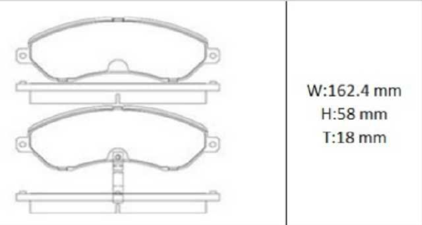 PAST. FRENO LS TATA 4X2 2016